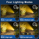 WELALO Solar Spot Lights Outdoor Waterproof IP65, 10 Pack 4 Lighting Modes Solar Powered Landscape Spotlights with | Lumora