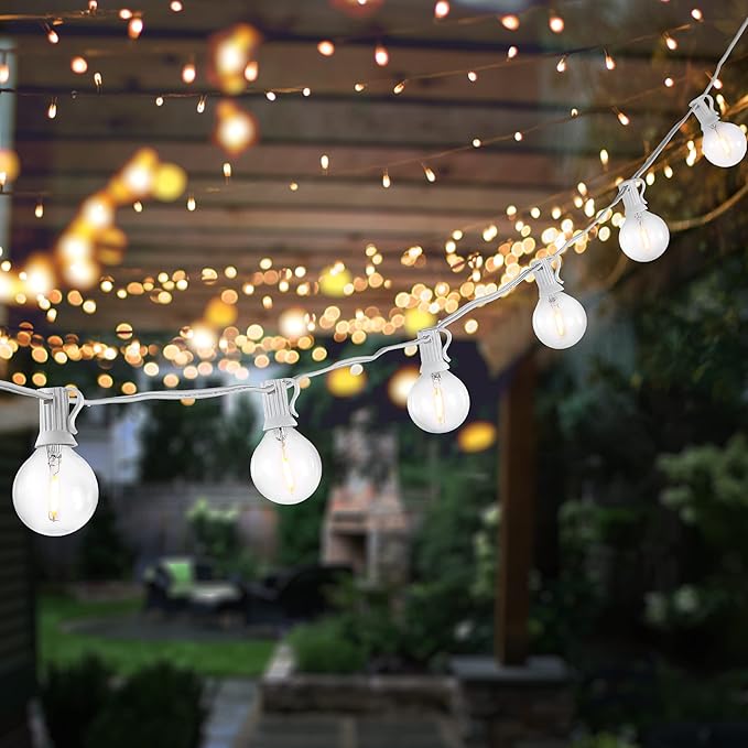 SAFAVIEH Lighting Collection Chiera White 10-Foot LED Outdoor String Lights