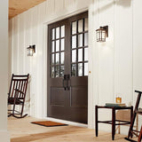 Kichler Cameron 10.75" 1 Light Outdoor Wall Light with Etched Linen Glass in Prairie Rock | Lumora