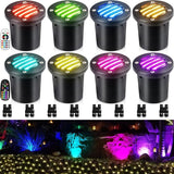 SUNVIE RGBW Well Lights Landscape LED In Ground Color Changing Low Voltage Well Lights 12-24V Waterproof Outdoor | Lumora