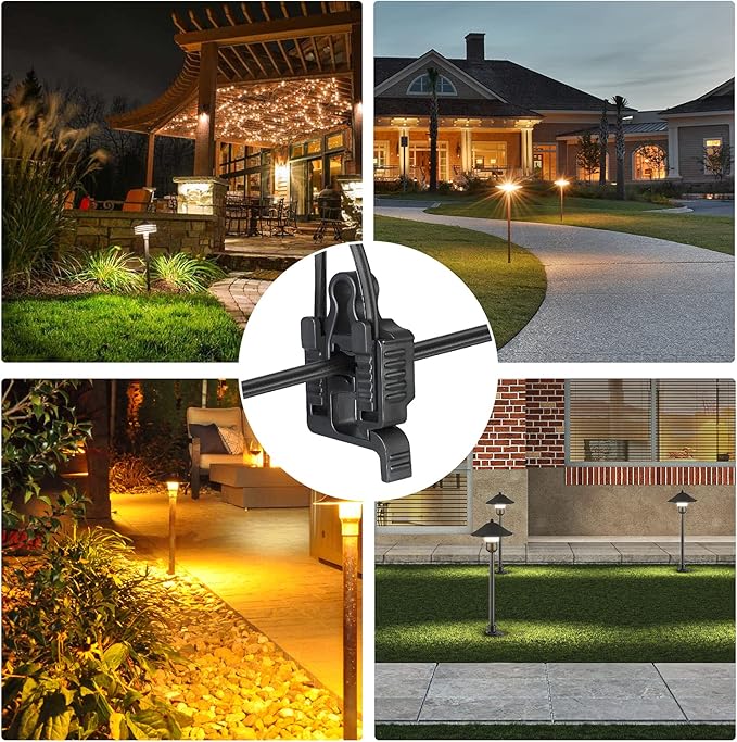 EDISHINE 6-Pack Low Voltage Wire Connector, Landscape Lighting Cable Connectors - Outdoor Security Flood Light | Lumora