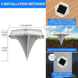 Solar Deck Lights Dock Step Lights- 8 Packs Waterproof 1200mAh Auto ON/Off LED Solor Powered Stair Lighting for | Lumora