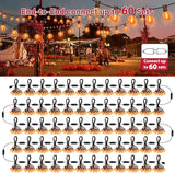 LAMPHOME Globe Outdoor Halloween String Lights, 26FT Patio Lights with 12+1Edison Shatterproof Bulbs(1Spare) | Lumora