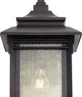 Franklin Iron Works Hickory Point Farmhouse Rustic Mission Outdoor Wall Light Fixture Bronze Lantern 16" Frosted | Lumora
