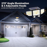 Onforu Solar Lights Outdoor, 3000LM 180 LED Motion Sensor Flood Lights with Remote Control, 3 Modes, IP65 | Lumora