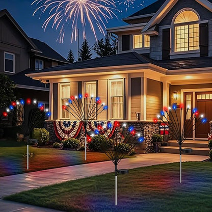 4 Pcs Solar Firefly Lights for Garden Swaying Lights Decoration Outdoor Garden Fairy Light for Yard Pathway Patio Lawn Waterproof Firefly Stake for Outside Holiday Decor(Pineapple Ball)