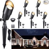 Gardenreet Solid Brass Spot Lights - Black Low Voltage Landscape Spotlight Outdoor, 12V LED Uplights Wired | Lumora