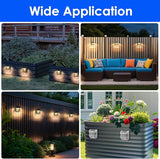 Energetic Solar Powered Garden Lights with Dusk to Dawn Sensors, Gray, 3 Pack - Outdoor Deck Light | Lumora