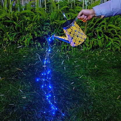 VOOKRY Solar Watering Can Lights, Large Retro Hanging Blue Solar Lights Outdoor Decorative Garden Decor Waterproof for Outside Patio Yard Porch Lawn Landscape, Birthday Gifts for Women Mom Grandma