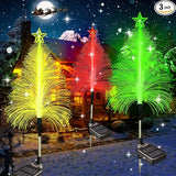 KBG Christmas Tree Solar Garden Lights Outdoor, 7 Color Changing Solar Christmas Trees Lights Waterproof Outdoor | Lumora