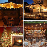Bosceos 300ft (100ft*3) Outdoor G40 LED Globe String Lights Dimmable Waterproof Shatterproof Light Strings | Lumora