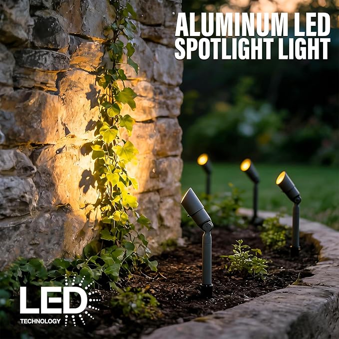 VENUS MANUFACTURING 16 Pack Low Voltage LED Spotlight 12V Outdoor Spot Lights Landscape Lighting 3 Watt 3000K Warm | Lumora