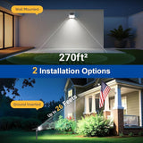 LETMY Solar Spot Lights Outdoor Waterproof with Bigger LED, Auto ON/Off 135°Adjustable Solar Lights Outdoor, 2-in-1 | Lumora