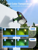 Brightown 4Pack Solar Spot Lights Outdoor [Cool & Warm Light 2-in-1], IP67 Solar Lights Outdoor Waterproof with | Lumora