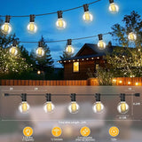 25FT G40 LED Outdoor String Lights with 12+1 Bulbs, E12 Socket, 2700K Warm White, Commercial Grade Weatherproof & | Lumora