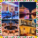 C9 Light Strings, 25Ft White Cord Strand with 25 Socket, E17 Light Stringer for C9 Christmas Lights, Outdoor | Lumora