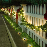 Solar Pathway Ground Lights 10 LED Solar String Ground Lights Solar Powered Inground Lights for Garden Lawn Walkway | Lumora