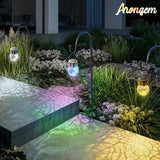 Solar Hanging Lanterns Outdoor: 12 Pack Cracked Glass Ball Lights with Hook - Waterproof Color Changing Globe | Lumora