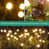 Solar Lights Outdoor Waterproof, 10 Packs 80LED, Solar Garden, Patio, Garden Decor, Patio Decor, Firefly Outdoor | Lumora