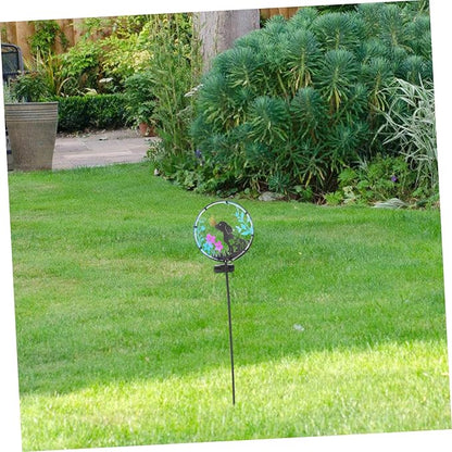 GALPADA Solar Pathway Lights for Outdoor Charming Dog Design with Automatic Off Sensor Garden and Patio Lighting for Atmosphere
