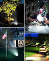 DBF Solar Outdoor Lights, 600LM Solar Spot Lights Outdoor Waterproof with 2 Lighting Modes, Adjustable Head & Solar | Lumora
