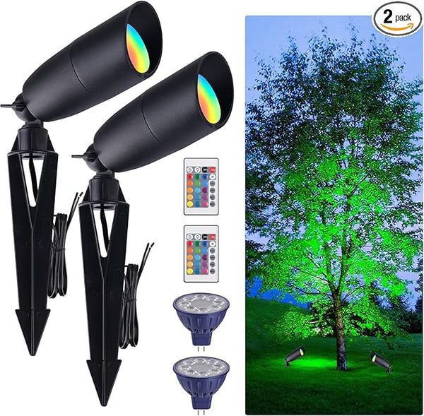 Cheopha MR16 Color Changing Led Bulb 12V Landscape Lighting, RGB Landscape Spotlight 5W 16 Colors, Waterproof | Lumora