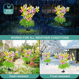 Butterfly Solar Garden Lights Outdoor, 2 Pack Solar Flower Garden Decor, Waterproof Decorative Lights for Outside | Lumora