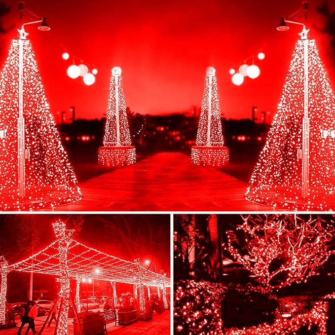 XTF2015 105ft 300 LED Christmas String Lights, End to End Plug 8 Modes Christmas Lights - UL Certified - Outdoor | Lumora