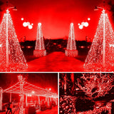 XTF2015 105ft 300 LED Christmas String Lights, End to End Plug 8 Modes Christmas Lights - UL Certified - Outdoor | Lumora