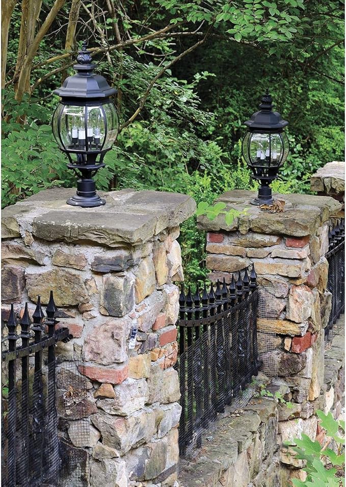 Progress Lighting P8726-31 Cast Aluminum for Mounting Post Lanterns Except P5404, P5467 on Pedestals or Walls, Black | Lumora