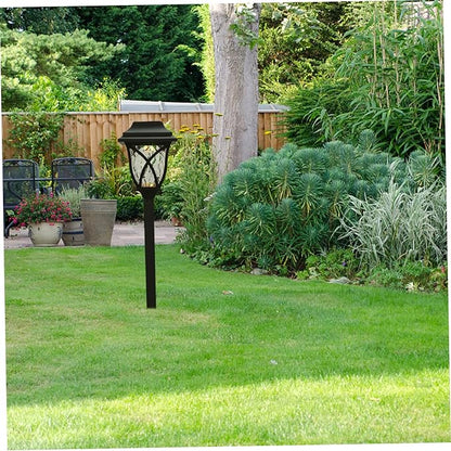 Angoily 4pcs Solar Garden Light Led Landscape Lamp for Lawn Pathway Outdoor Use Construction Easy Installation Dual Function Ground Pillar Lamp