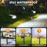 Solar Spot Lights,IP65 Waterproof 40 LED's Landscape Spotlights,3 Modes Outdoor Garden Lights, 360 Adjustable | Lumora