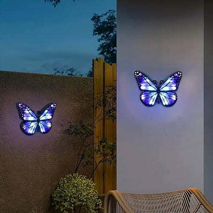 Ground Lights, Equipped with 4 Solar Lights for Outdoor Waterproofing, 14 LED Solar Landscape Lighting, Suitable for Gardens, courtyards, terraces, corridors, Lanes, and walkways (Blue)