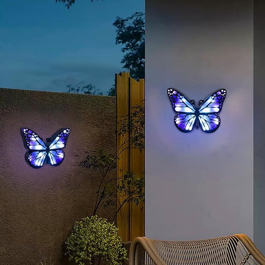 Ground Lights, Equipped with 4 Solar Lights for Outdoor Waterproofing, 14 LED Solar Landscape Lighting, Suitable for Gardens, courtyards, terraces, corridors, Lanes, and walkways (Blue)