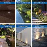 In Ground Lights Outdoor Lighting,IP65 Waterproof Well Light 120V 110V,7W 700lm,3CCT Selectable LED Landscape | Lumora