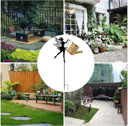 Solar Watering Can Lights | Rustproof LED Ambient Lighting - Outdoor LED Solar Powered Fairy Lights - for Yard Lawn Patio Porch Pathway Walkway Park Balcony Party Birthday Women Mom Grandma
