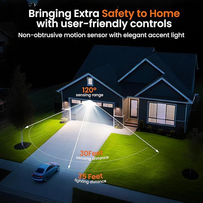 Battery Operated Motion Sensor Light Outdoor, 4000mAh Rechargeable 600 Lumen Battery Powered Spotlight Outdoor Waterproof for Porch, Garage, House(Non-Solar)