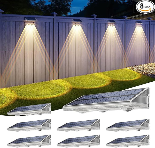 YiLaie Solar Fence Lights Outdoor 3000K/4500K/6500K 3 Mode, IP67 Waterproof Fence Solar Lights Outdoor,2000mAh | Lumora
