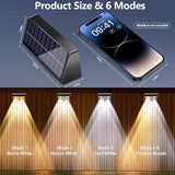 Brizled Solar Fence Lights, 20 Pack 3 Colors 6 Modes 250ml Outdoor Fence Solar Lights, IP65 Waterproof Outdoor Wall | Lumora