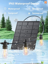 addlon 200FT(192+8) Solar String Lights Outdoor Waterproof 6W Panel with USB Port & Remote Control Solar Powered | Lumora