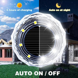 Solar Ground Lights 12 Pack,8 LED Garden Path Lights,Outdoor Ground Lights Landscape Lighting Waterproof,Solar Lawn | Lumora