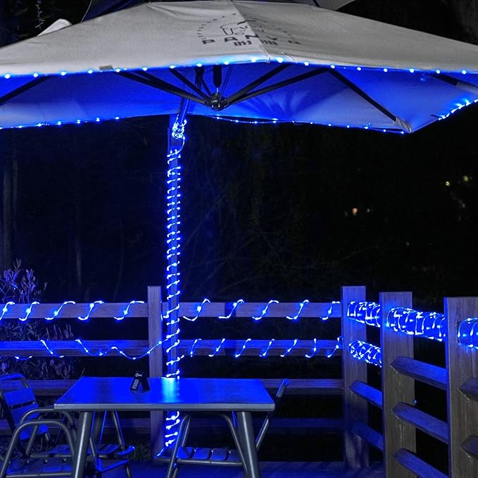 JMEXSUSS 200 LED Pool Accessories Solar Rope Lights Outdoor, 72ft IP 65 Outdoor - Pond & Water Feature Light | Lumora