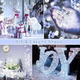 Decute 300Led 99FT Silver Wire Christmas Fairy String Lights Dimmable with Remote Control Starry Lights with UL | Lumora
