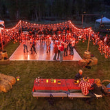 66ft Icicle Lights for Outside, Red Christmas Lights Outdoor Waterproof for House, 640 LED Twinkle Tree Lights with | Lumora