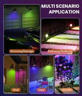 1 Pack Solar Outdoor Lights Waterproof IP67,Spotlights 6 Colors Changing+10 Lighting Modes Christmas Easter Solar | Lumora