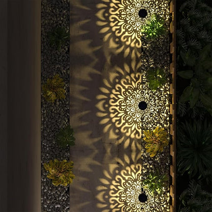 6 Pack Solar Lights Outdoor Garden Decorative Solar Pathway Lights Waterproof Plastic Outside Solar Path Landscape Lights Gardening Gifts for Women Mom Father Backyard Walkway Yard Decor