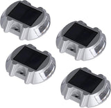 Solar Deck Lights 4 Pack LED Dock Lights for Walkway, Stair and Step - Cast Aluminum - Outdoor Path Light | Lumora
