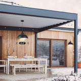 15 1/2in Large Dome Barn Pendant Light for Farmhouse, Black Ceiling Mounted Lighting with Brass Interior for | Lumora