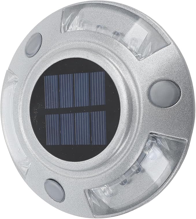 Driveway Dock Light, 800m Visible Distance Silver Solar Dock Light, Pathway Working Time Up to - Outdoor Deck Light | Lumora