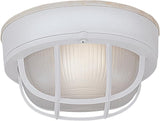 Designers Fountain Outdoor Ceiling Light, 7 Inch Oval Bulkhead Lighting Fixture with Cage Guard, Porch or Patio | Lumora